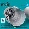 RESKIT RSU72-0299 F‑15 Eagle/Strike Eagle (A, B, C, D, E early, J) F100-PW-220 open exhaust nozzles for Revell kit (3D Printed) (1/72)